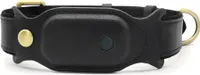 INF Kožený obojek pro kočky AirTag – černý (L) L