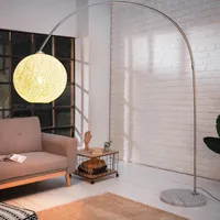 riess-ambiente Filigrane Stehlampe COCOONING 205cm weiß Kugelleuchte Stehleuchte Lampe Leuchte