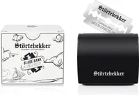 Störtebekker® Rasierklingenbox  - Entsorgungsbox für benutze Rasierklingen - Rasierzubehör - Für bis zu 300 e Klingen - Geschenkidee Herren