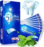 Zahnweiß Zahnaufhellung Streifen Strip Whitestrips Weiße Zähne Bleaching 5D, 1x 14 Paar
