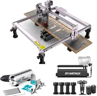 ATOMSTACK A5 PRO 40W Graviermäschinen Set--A5 PRO 5W Output Gravur mit Air Assist kit und ATOMSTACK R3 PRO Rotary Roller