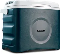 MEDION Thermoelektrische tragbare Kühlbox (25 Liter, Kühl- und Warmhaltefunktion, 12V Zigarettenanzünder 230V Netzanschluss USB - Stromversorgung, für Auto, Boot und Camping, MD10735)