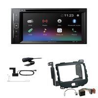 Pioneer AVH-A240DAB Autoradio Bluetooth DAB DVD USB passend für Hyundai i10 2008-2013 Rubbertouch schwarz