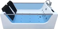 HOME DELUXE - Whirlpool Badewanne ATLANTIC XL Weiß Indoor