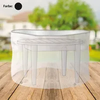 Abdeckhaube anthrazit für Rundtisch 120x75cm Schutzhülle Abdeckplane Möbelschutz