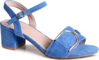 topschuhe24 3035 Damen Riemchen Sandalen, Farbe:Blau, Größe:40 EU