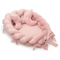 LUMALI Babynest XXL - Babynestchen 3 teiliges Set - Babynestchen Neugeborene Set - Rosa