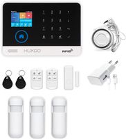 HUXGO HXA003 WLAN + GSM 4G LTE Funk Alarmanlage mit 3 Bewegungssensoren , Alarm für Büro, Haus, Wohnung, Steuerung über das Handy, TUYA Smart App