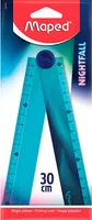 maped Lineal NIGHTFALL 15/30 cm, blau