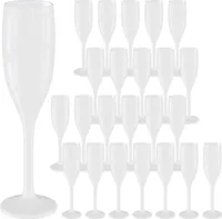 24 Stück WELLGRO 150ml Sektgläser aus Kunststoff