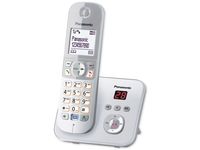 Panasonic KX-TG6821 Strahlungsarmes Schnurlostelefon mit Anrufbeantworter, Rufnummernanzeige, 15h Sprechzeit, 7 Tage Standby, Freisprechfunktion, DECT