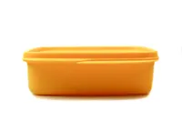 TUPPERWARE To Go Lunchbox Clevere Pause 550 ml orange mit Trennwand + SPÜLTUCH
