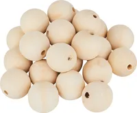 VBS XXL Holzkugeln durchgebohrt 50er oder 25er-Pack Ø 40 mm, 25 Stück
