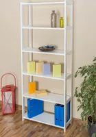 Massivholz Regal weiß lackiert