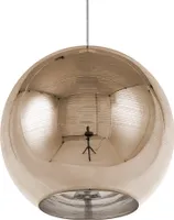 BELIANI Lampa sufitowa złota szklana 125 cm wysoki połysk kulisty klosz glamour
