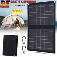10W Tragbar Solarpanel Faltbar Solar Ladegerät USB-C/USB Solarmodul Aufladen