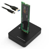 2 in 1 USB-A und USB-C Adapter für M.2 NVMe SSD Docking Station