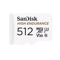 KARTA PAMIĘCI SANDISK HIGH ENDURANCE (rejestratory i monitoring) microSDXC 512GB V30 z adapterem