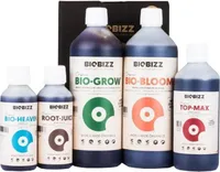 BioBizz Dünger Set 5-Teiliges Indoor Try Pack - NaturdüngerGrow Starters Pack