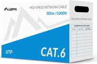 Instalační kabel Lanberg UTP, Cat6, DRUT, 305m (LCU6-10CC-0305-S)