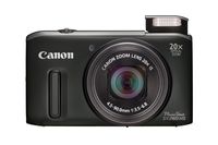 Canon Powershot SX260 HS 12,1 Megapixel Full HD Video, 20-fach optischer/4-fach digitaler Zoom, 25 - 500 mm Brennweite, optischer Bildstabilisator, 1/2,3'' CMOS-Sensor, F3,5 (W) - F6,8 (T), 7,62 cm (3 Zoll) Display, GPS, YES