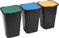 Kôš odpadkový triedený odpad 3x50L HEIDRUN