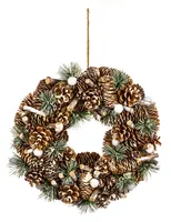 Türkranz für Weihnachten, mit Zapfen, Ø 34 cm