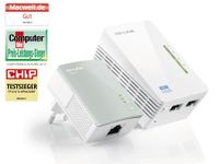 TP-LINK powerline (LAN přes 230V) TL-WPA4220KIT 2.4GHz, extender, 600Mbps, Wifi Clone