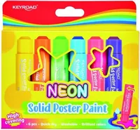 Plakátové barvy neonové tyčinky 10g 6 barev