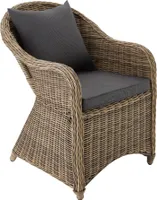 Rattansessel mit Aluminiumgestell 71 x 60 x 84 cm