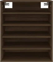 vidaXL Botník hnědý dubový vzhled 60x35x70 cm odvozený výrobek ze dřeva