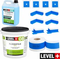 Dichtset großes Bad Badabdichtung Flüssigfolie 20 kg Dichtband Tiefgrund SET326
