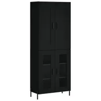vidaXL Tablica wysoka czarna 69,5x34x180 cm Materiał drewnopochodny