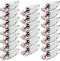 NEXMEX 20x Netzwerkstecker Cat6 RJ45 Stecker Netzwerk Werkzeuglose Montage Cat6a