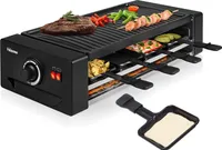 Tristar RA-2736 Raclette und Pizza 8 – Geeignet für 8 Personen – Inklusive Teigausstecher