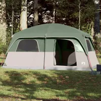 Design Familienzelt für 10 Personen Grün Wasserdicht, Campingzelte 2024 Neu