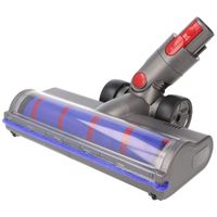 Hartbodendüse, Softroller passend für Dyson V7, V8, V10, V11, V15, motorisiert, mit 4 LED-Frontlichter, 180° flexibel drehbar