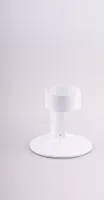 Kerzenleuchter Ø für Kerzen 4 cm Aluminium, weiß, rund