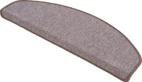 Trend Schlinge Stufenmatte Strong Taupe (halbrund), Größe / Menge:24x65 cm = 1 Stck.