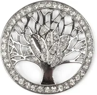 styleBREAKER Lebensbaum Magnet Schmuck Anhänger für Schals, Tücher oder Ponchos mit Stras Steinen, Brosche, Damen 05050029