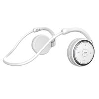 Over Ear Bluetooth Kopfhörer, Wireless Bluetooth 5.0 Headset Ear Hooked HiFi Sound Sport Running Kopfhörer mit MikrofonWeiß