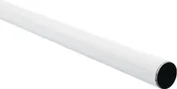 Šatníková tyč Ø25x1500 mm biela
