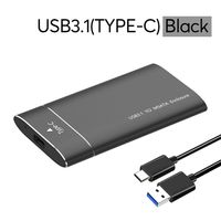 msata zu usb3.0 HDD Aluminiumlegierung SSD Solid State Drive Gehäuse USB3.1 Typ C Festplattengehäuse zu 1,8 Zoll SATA3 Box