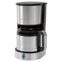 Clatronic KA 3756 Thermo-Kaffeemaschine, Filterkaffeemaschine für 8–10 Tassen Kaffee (ca. 1,2 Liter),  Filtereinsatz, Edelstahl-Thermoskanne