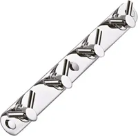 Design Badaccessoires Badzubehör  WC Bad Handtuchhalter Wandhaken Doppelhaken 8 fach 355x28 mm BA151