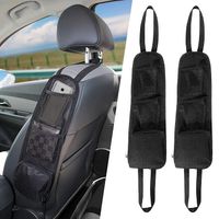 2x KFZ Auto Rücksitz Organizer Kinder Rücksitztasche Rücklehnenschutz Grau Neu 
