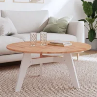 Tischplatte Ø90x1,5 cm Rund Massivholz Buche