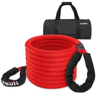Kinetisches Abschleppseil 11 Tonnen X-BULL verstärkt 24000LB 22mm 6m Rot 4X4 OFFROAD 4WD Softschlepp 100% Nylon