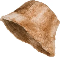 styleBREAKER Damen Fischerhut in Teddyfell im Ombré Look, warmer Bucket Hat Herbst Winter, Farbverlauf Muster Bunt 04025038