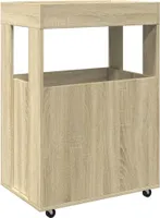 vidaXL Wózek barowy dąb sonoma 60x39,5x89 cm Materiał drewnopochodny